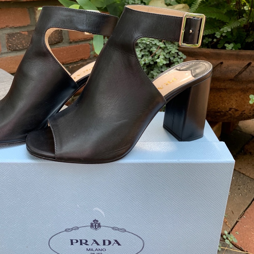 Authentic Prada Open Toe Heel